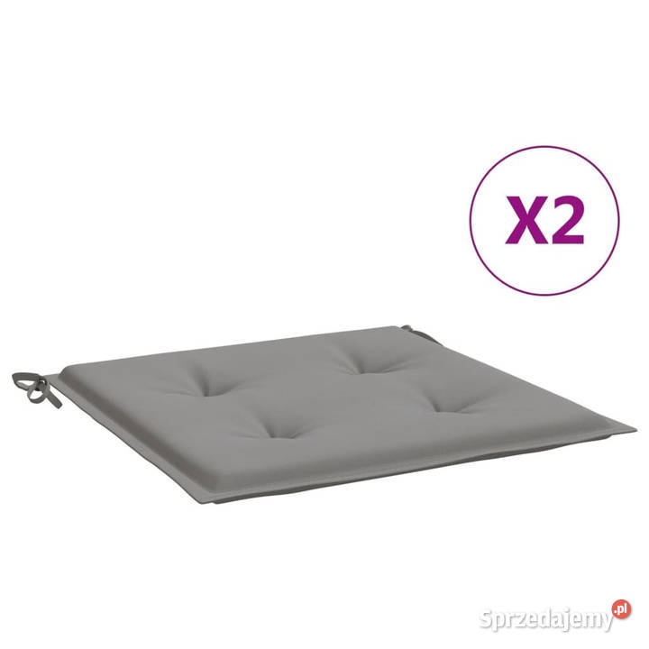 Poduszki na krzesła ogrodowe 2 szare 50x50x3 Poduszki i materace mazowieckie Warszawa