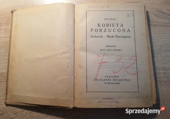 Balzac Kobieta porzucona 1926 Białystok