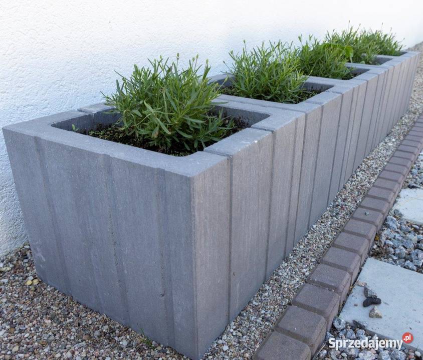 Donica ogrodowa Tigela 40x40x33 grafitowa szara Opole