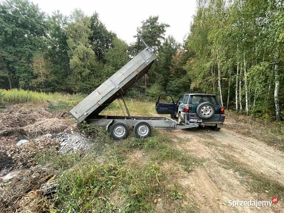 Przyczepka samochodowa kiper 3 stronny 2000dmc 2 Giedlarowa