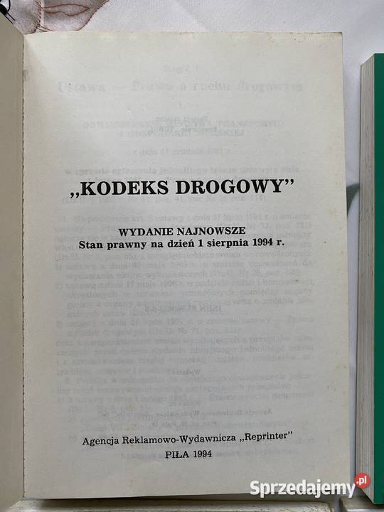 Kodeks drogowyzestaw 4 ksiazek Lublin