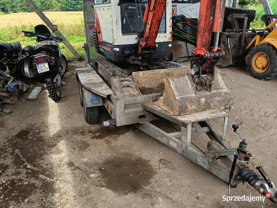 Minikoparka Kubota kx 41 3v przyczepka Maszyny budowlane lubelskie Radzyń Podlaski