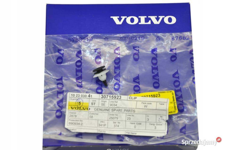 VOLVO V70 XC70 XC60 spinka klips tapicerki dolnośląskie Bielany Wrocławskie sprzedam