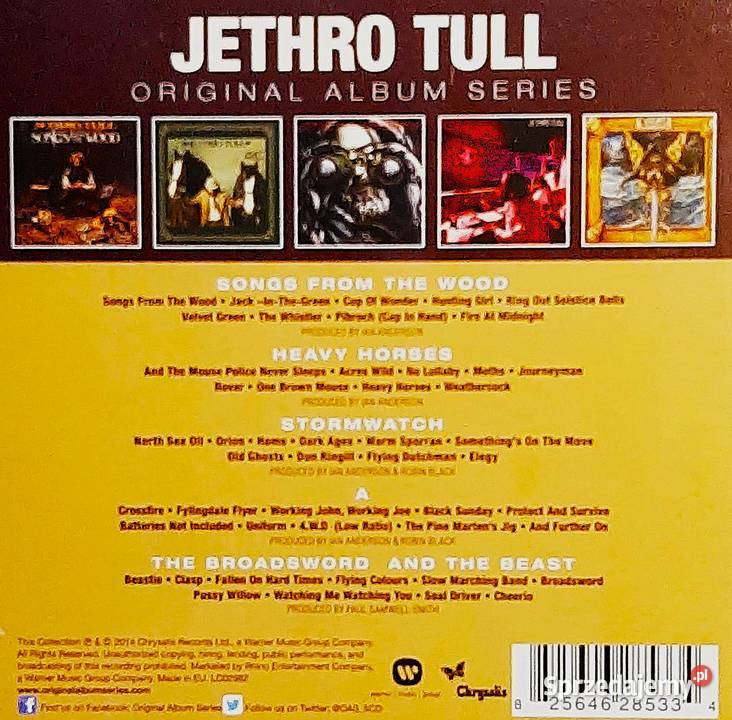 Wspaniały Zestaw 5 płyt CD JETHRO TULL Wrocław