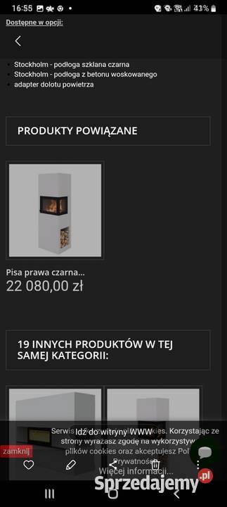 Kominek Stockholm High Exclusive Nordpeis Śrem