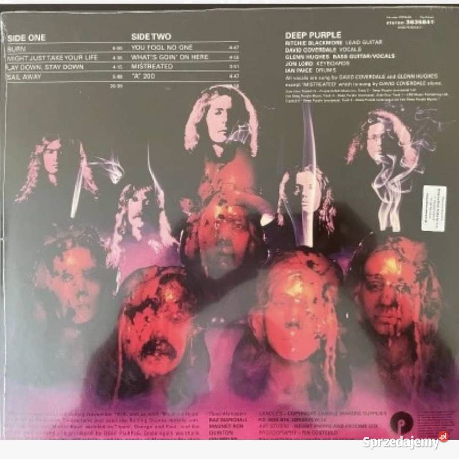 Deep Purple Burn Winyl 180g płyta winylowa Back Kraków sprzedam