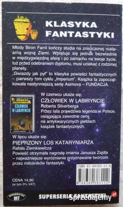Gwiazdy pył Isaac Asimov science fiction Proza i poezja Warszawa