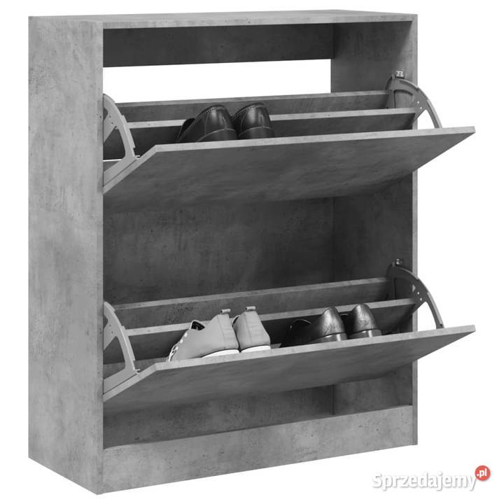 Szafka na buty szarość betonu 80x34x965 WM839969 Warszawa
