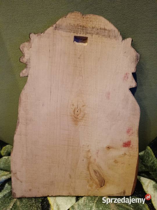 Płaskorzeźba Chrystusa Frasobliwego w drewnie Figurki i rzeźby Lipno