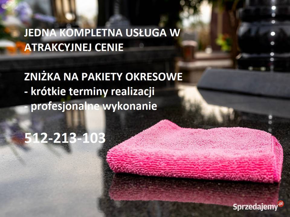 Sprzątanie nagrobków opieka grobami zniżki Poznań