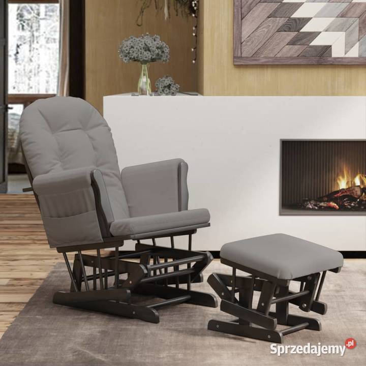 vidaXL Fotel pływający z podnóżkiem jasnoszary Warszawa