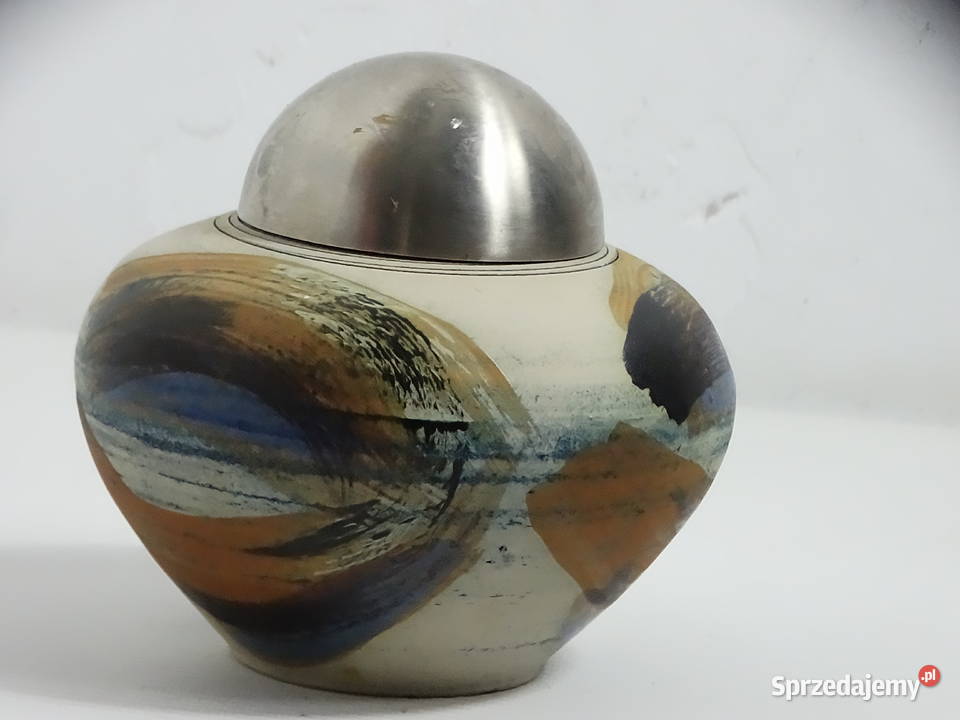 Unikatowa ceramiczna lampka oliwna kominek Biłgoraj