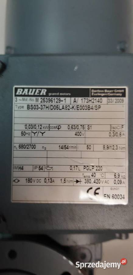 Motoreduktor 30 W120 W wielkopolskie Leszno