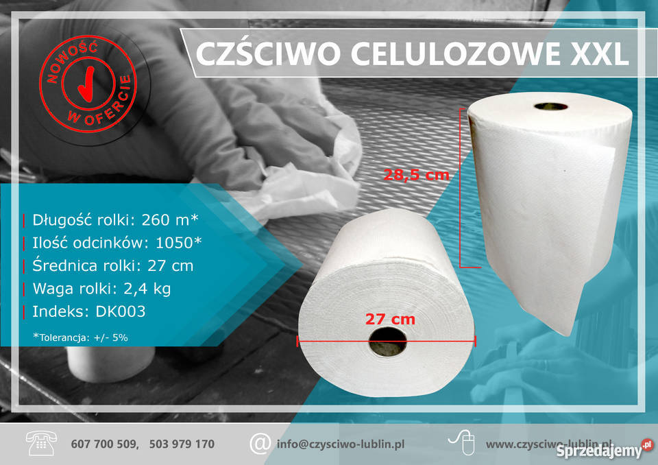 Czyściwo celulozowe XXL 260 m Lublin sprzedam