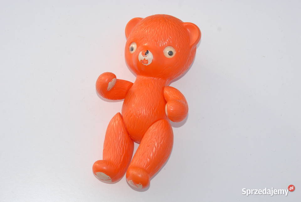 Stara zabawka maskotka miś misiu figurka lata Cieszyn