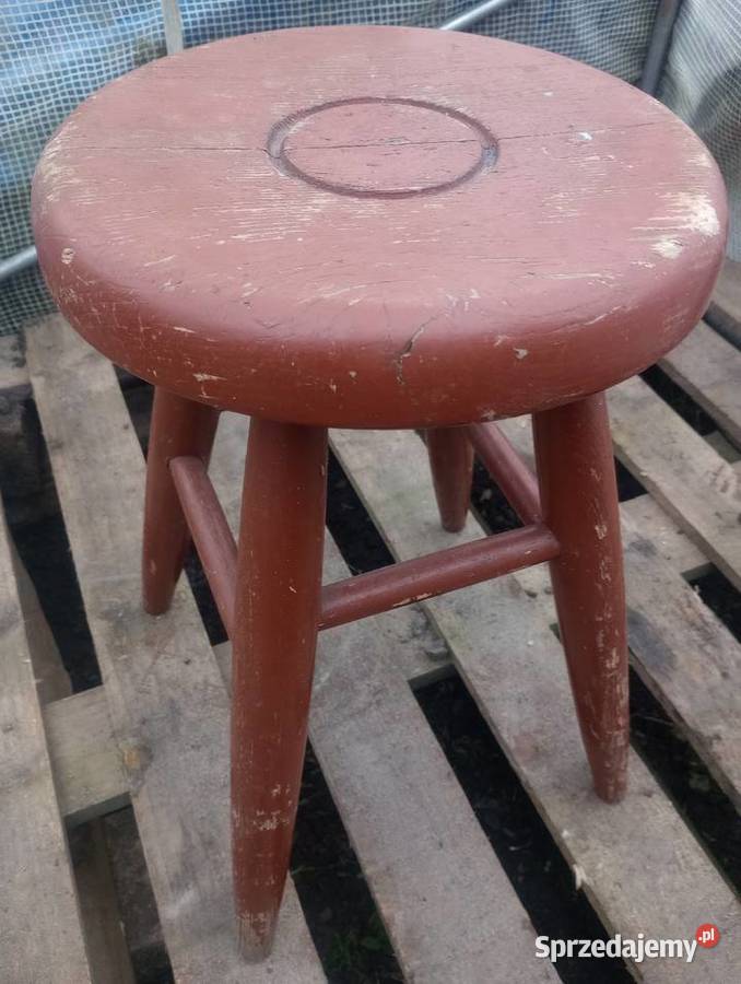 Taboret stołek retro vintage PRL stylowy okazja Karczmiska Pierwsze