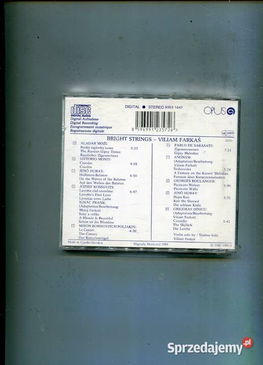 Bright Strings Viliam Farkas Płyta CD Szczecin