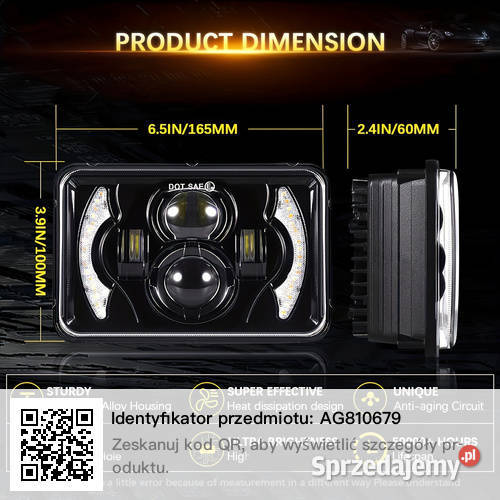 Lampy led samochodowe 4 w 1 Toruń sprzedam