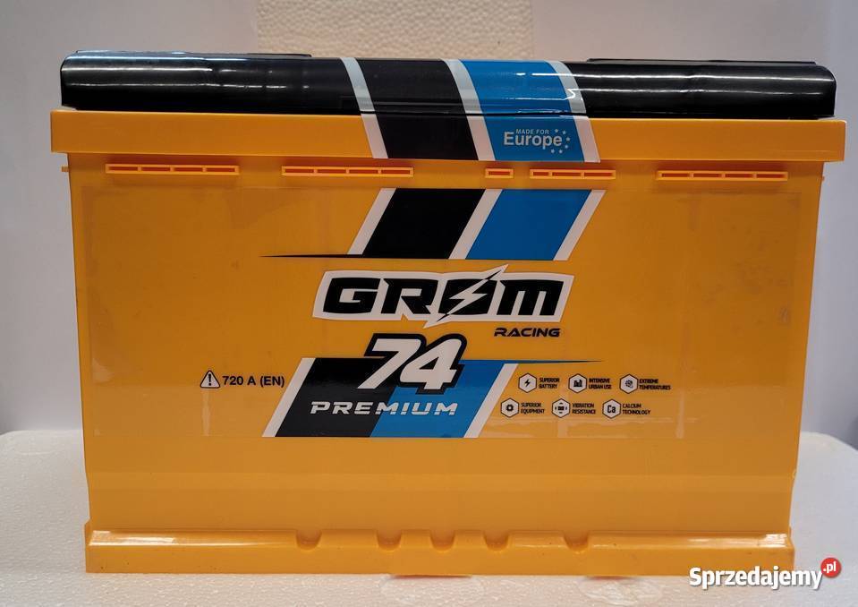 Akumulator Grom Racing 74Ah 720A EN PRAWY PLUS Białystok sprzedam