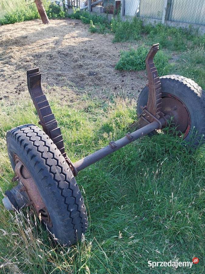 Osie do przyczepy rolniczej z hamulcem kolami i Wierzchy
