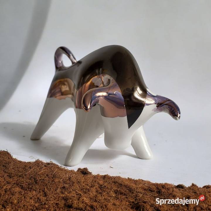BYK Znak zodiaku Figurka Byczek ceramiczny Sierakowice