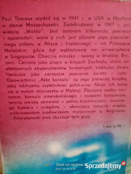 Akta konsula książki Warszawa księgarnia Praga Rok wydania 1984