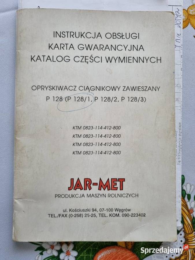 Opryskiwacz Jarmet 300l 12m nieuszkodzony Rejowiec Fabryczny sprzedam