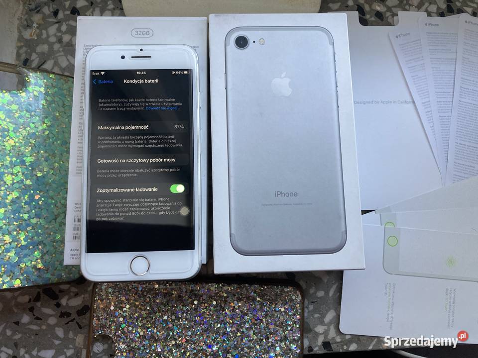 iPhone 7 srebrny Apple / iPhone lubelskie Ulhówek