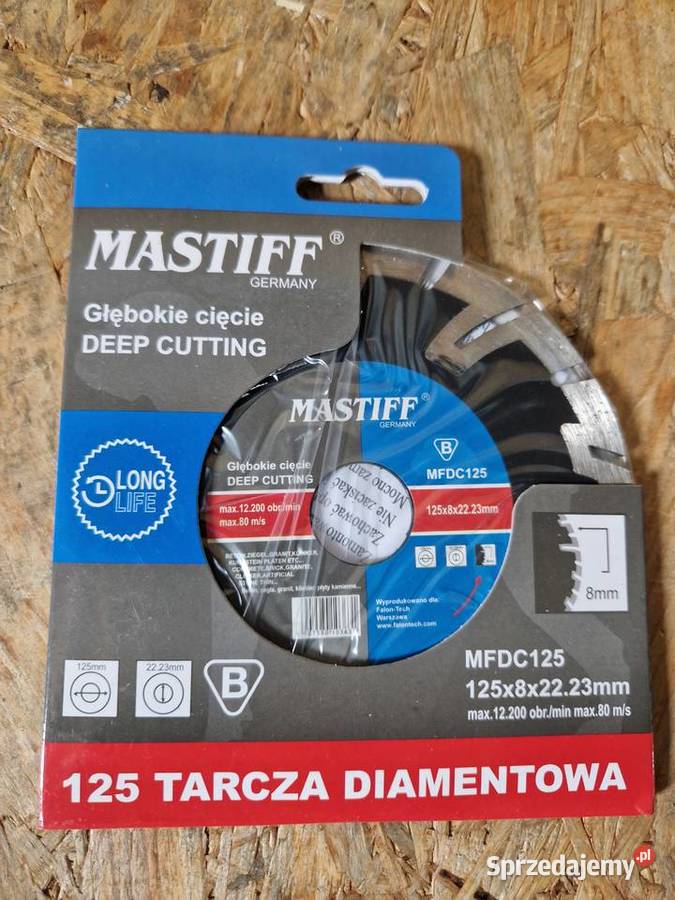 Tarcza diamentowa Mastiff MFDC125 125x222 Głogowa
