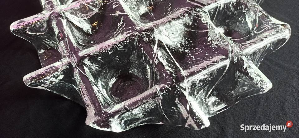 Finlandia szkło artystyczne MUURLA świecznik Jasień