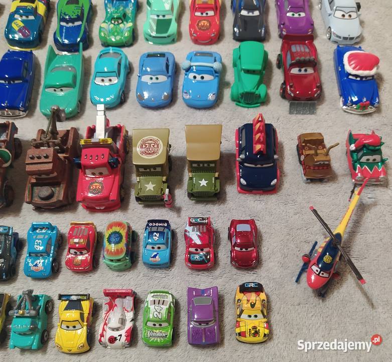 Disney Pixar Cars Auta 64 sztuki Mattel Gdańsk