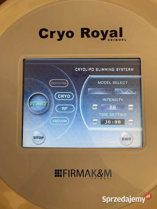 4w1 Cryo Royal kriolipoliza kawitacja rf vacuum Wyposażenie salonów Warszawa