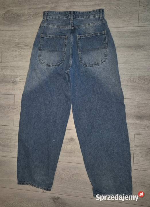 Spodnie jeansowe chłopiec Baggy Bershka 34XS Rozmiar 34 Spodnie Łódź sprzedam