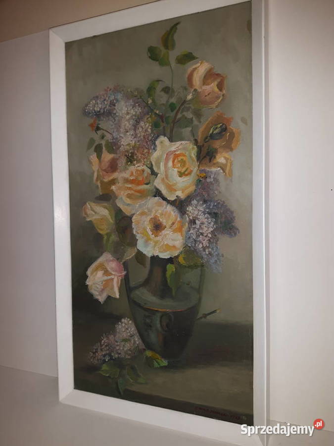 Kwiaty obraz olejny mazowieckie Warszawa