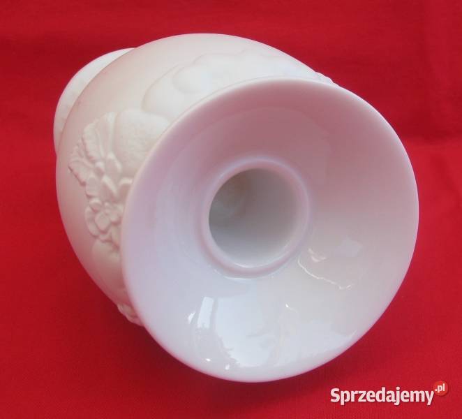 Świecznik porcelana biskwitowa reliefy Porcelana i szkło Koszalin sprzedam