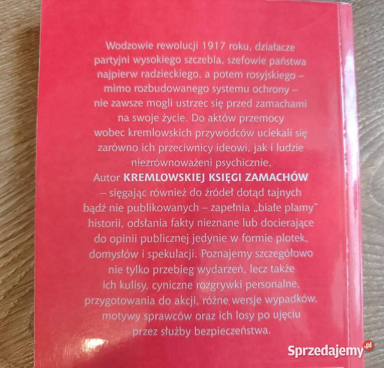 Kremlowska księga zamachów Lenina do Jelcyna sprzedam