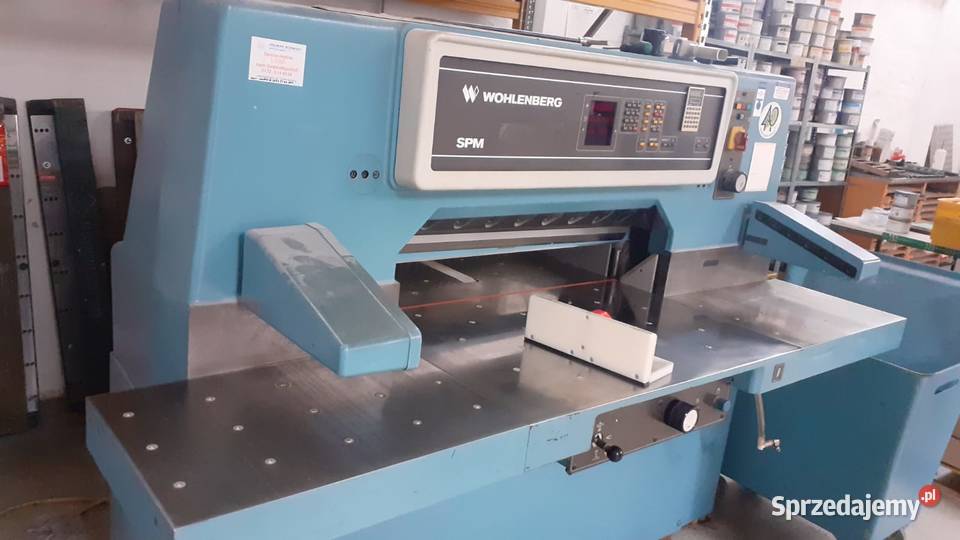 Gilotyna Wohlenberg 92 SPM Biznes i Przemysł dolnośląskie Ząbkowice Śląskie sprzedam