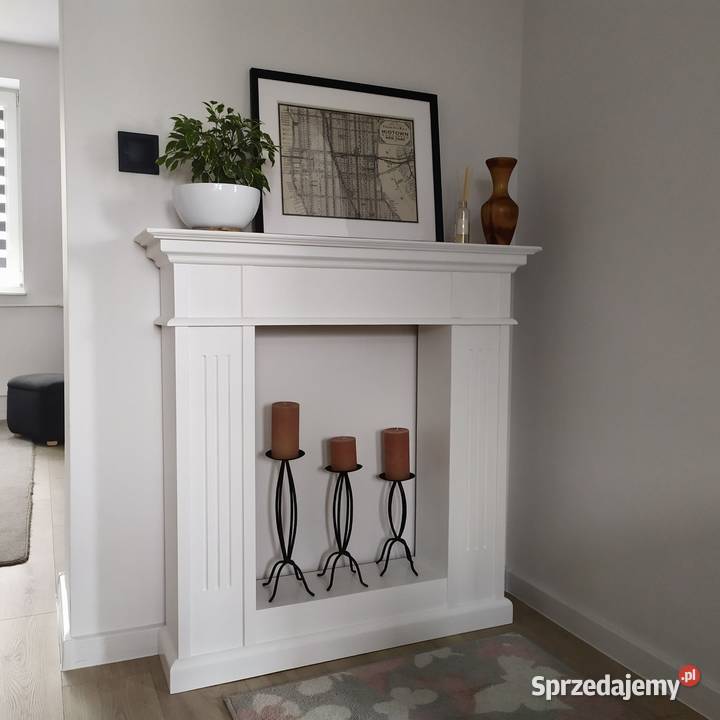 Portal kominkowy drewniana atrapa kominka eko mazowieckie Warszawa