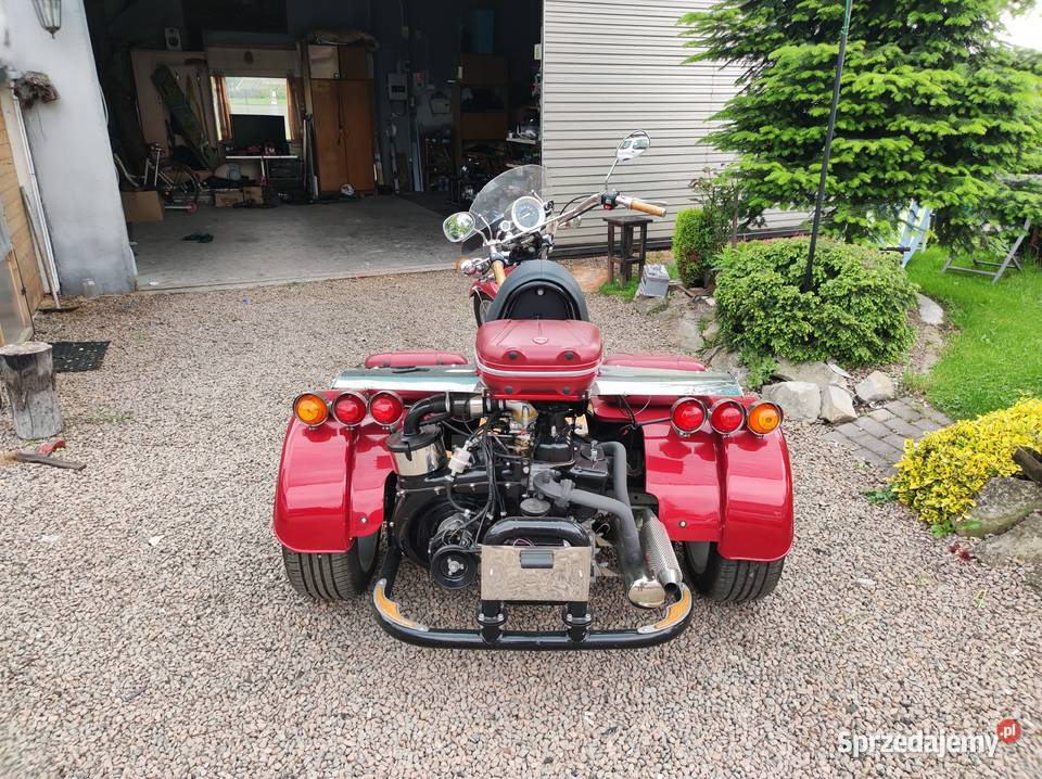 motor czoper trójkołowiec z silnikiem fiata 126p Pozostałe Andrychów