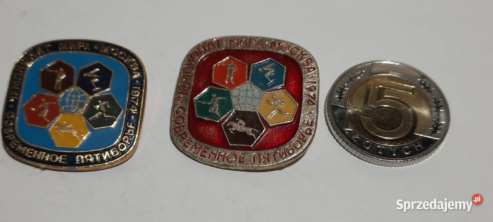 odznaki sportowe 2 ZSRR 15 Warszawa sprzedam