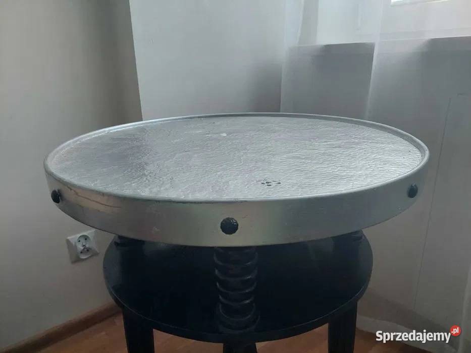 Antyk okrągły stolik z początki XX w mazowieckie Warszawa