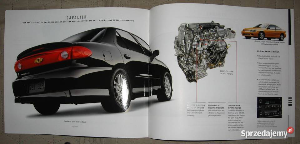Chevrolet Cars 2004 prospekt katalog pomorskie Kępice
