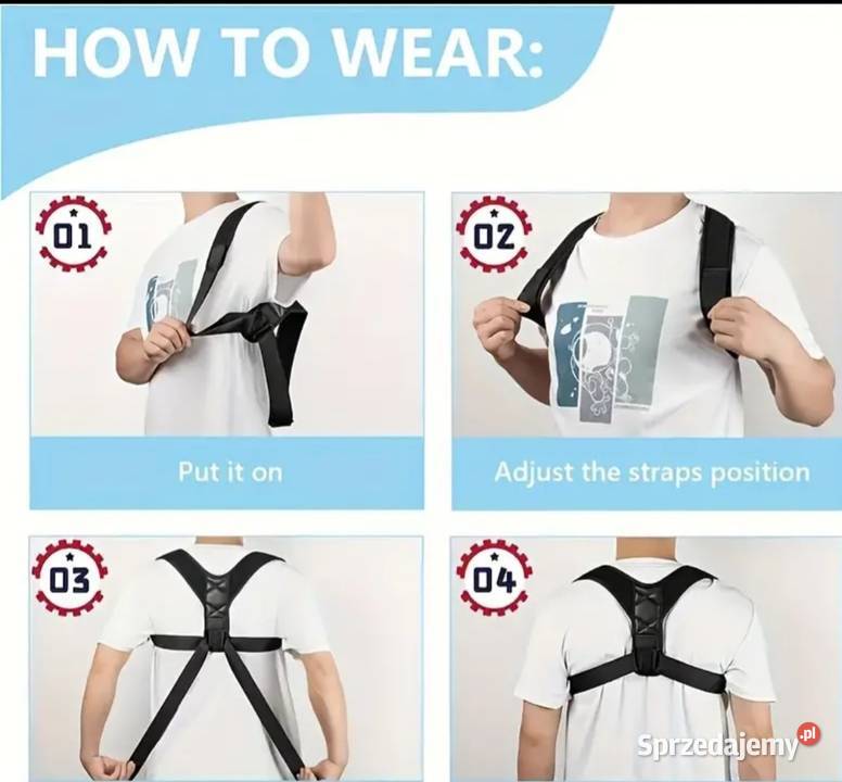 ORTOPEDYCZNY KOREKTOR POSTAWY WAD PROSTE PLECY mazowieckie Warszawa