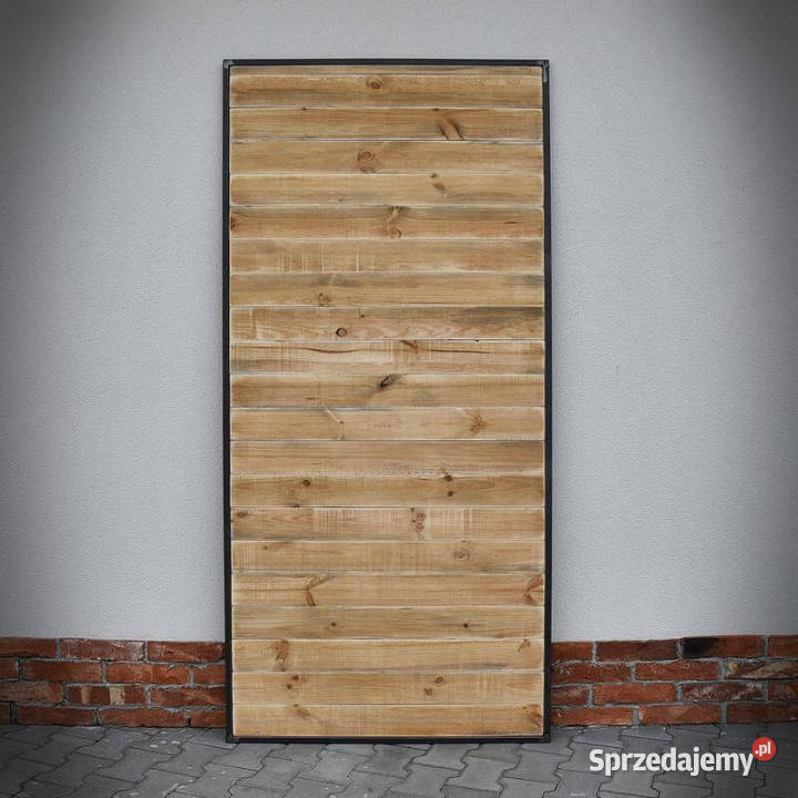 Drzwi przesuwne drewniane w ramie stalowej LOFT Chmielnik sprzedam
