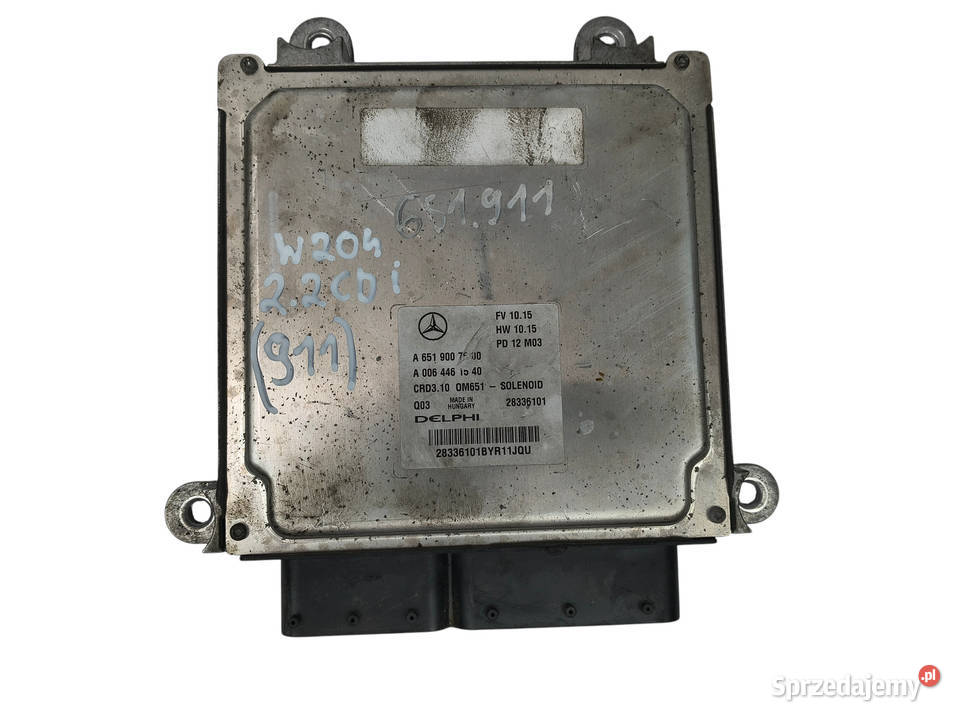 STEROWNIK SILNIKA Mercedes W204 22 CDI Chełm