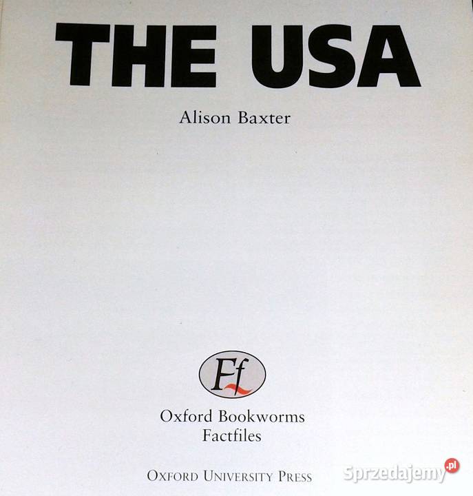 The USA Oxford Bookworms Factfiles 3 Alison Chełm sprzedam