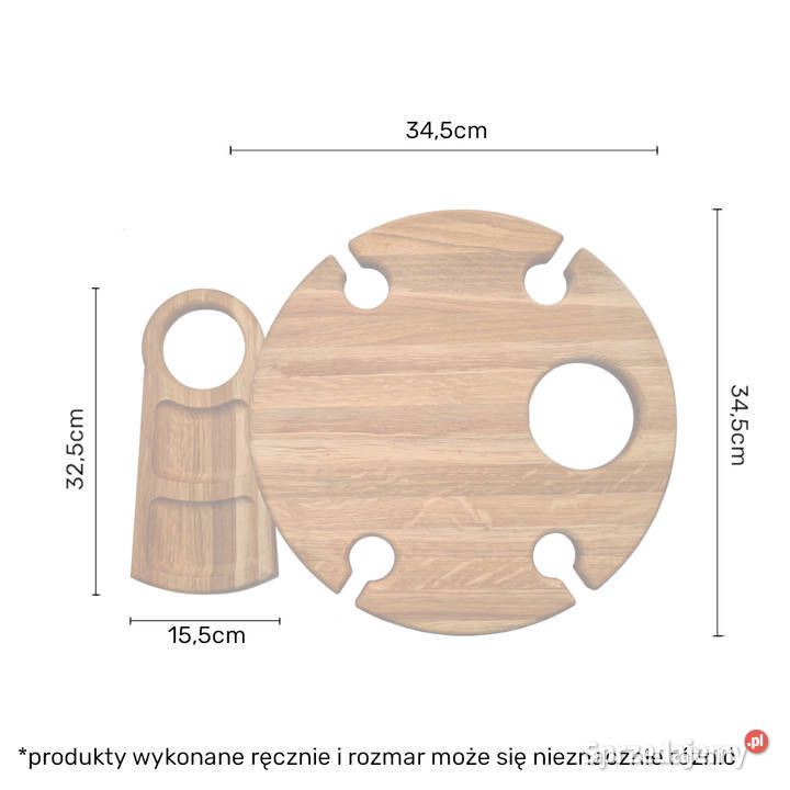 STOLIK DO WINA Dekoracyjny stoliczek na wina odcienie brązowego