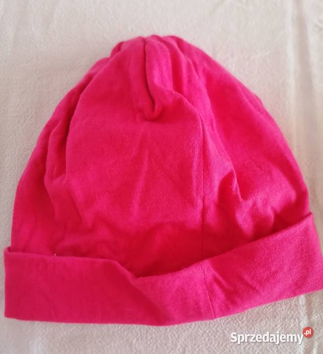 Dwie różowe czapeczki rozmiar 8692Jedna gładka Łódź