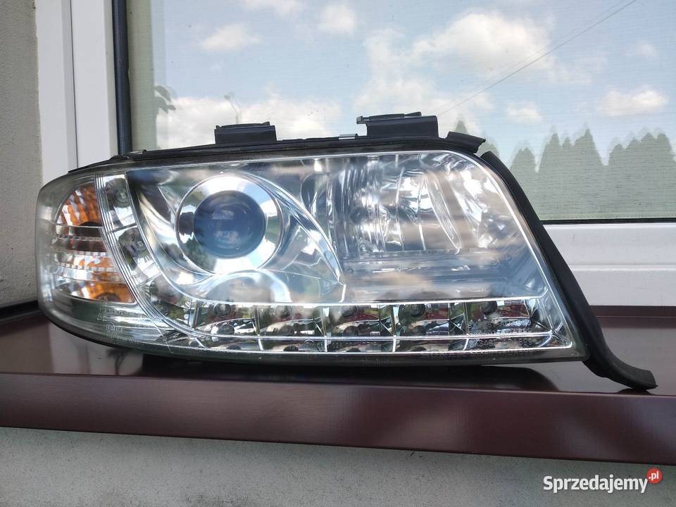 Audi A6 C5 LIFT lampy przednie reflektory prawa łódzkie Sieradz