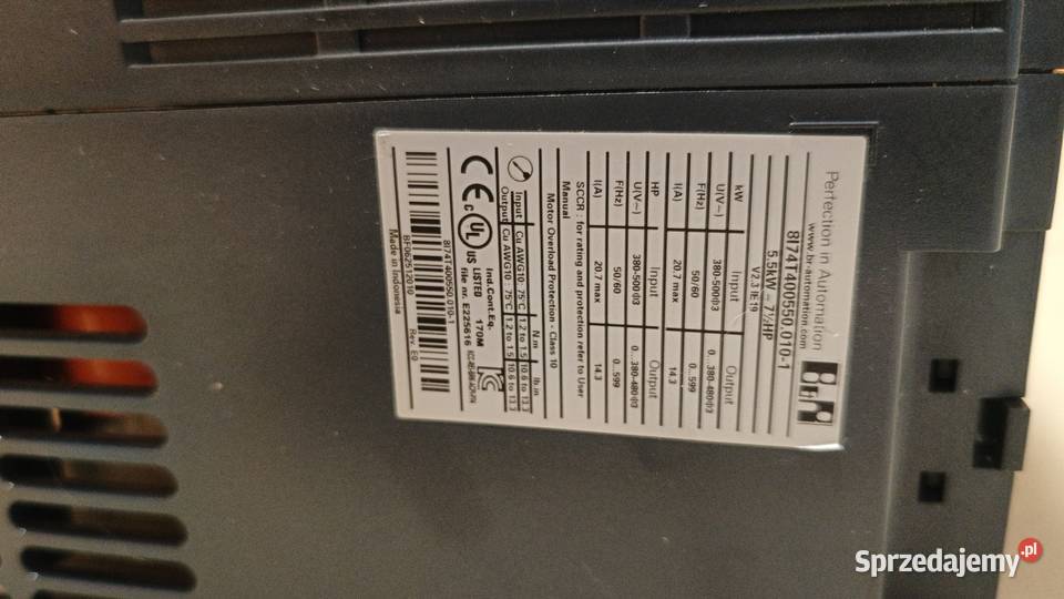 Falownik BR 8I74T4005500101 55kW mazowieckie Nowy Dwór Mazowiecki